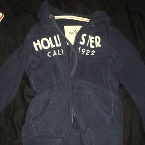 Hollister zip up hoodie.